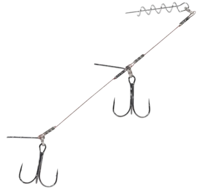 Balzer Shirasu Flachwassersystem 9cm 2xDrillinge #2 Tragkraft 15cm Hecht Zander - Bild 1 von 4