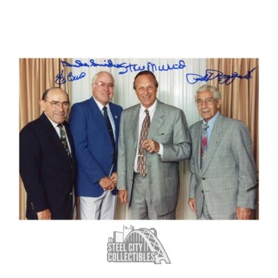 Berra, Snider, Musial, Rizzuto Autographed 8x12 Baseball Photo - PSA/DNA LOA - Image 1 of 2