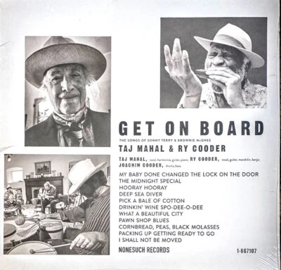 TAJ MAHAL & RY COODER - GET ON BOARD - VINYL LP " NEW, SEALED " - Image 1 of 2