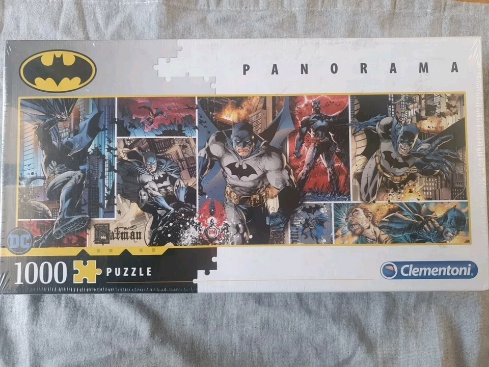 Dc Comics Panorama Jigsaw Puzzle Batman (1000 Pieces) Clementoni Puzzles