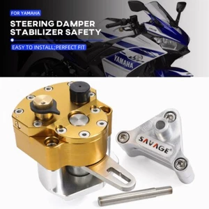 Steering Damper Reversed Safety Control For YAMAHA YZF R3/R25 YZFR25 2015-2018 - Picture 1 of 12