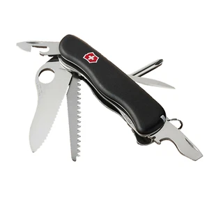 New Victorinox Swiss Army 111mm Knife BLACK O.H. TREKKER TRAILMASTER  0.8463.MW3 - Picture 1 of 7