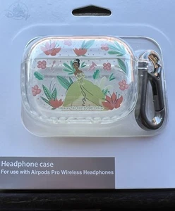 Disney Parks Princess Tiana Flowers Clear Headphone Apple AirPod Pro Case - Picture 1 of 1
