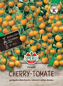 Cherry-Tomate 'Sungold' F1 - Solanum lycopersicum,  Samen 83279 - Bild 1 von 2