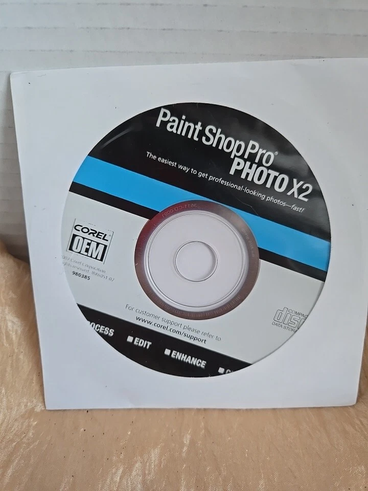 Corel Paint Shop Pro Photo X2 - Windows W/ Serial Number Disc Only UNOPENED NEW - Image 1 of 4