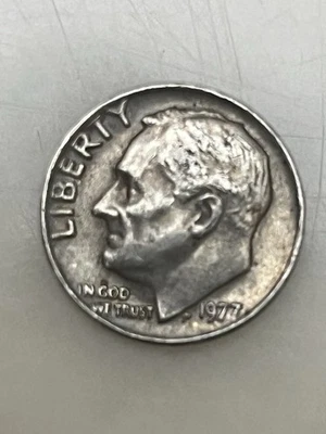 1977 Us 10 Cent Coin No Mint Mark #5 - Image 1 of 2