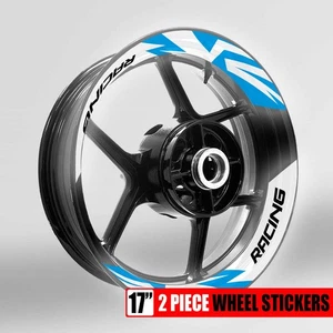 Pegatinas de rueda S09W Aqua 2 PIEZAS para ZX6R Ninja 636 600 15 16 17 18 19 20 21 22 - Imagen 1 de 7