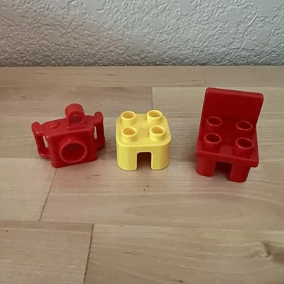 Lego Duplo Accessories Chair Table Camera  - Image 1 of 2