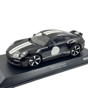 Modellino Auto Minichamps 1/18 Porsche 911 Sport Classic 2022 Black With Stripe - Foto 1 di 6