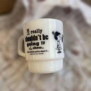 Fire-King Snoopy Museum Mug - Picture 1 of 5