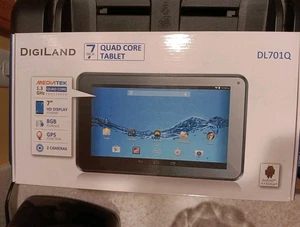 DIGILAND 7"-INCH QUAD CORE TABLET - " NEW IN BOX " NEVER USED. NICE!!! - Picture 1 of 5
