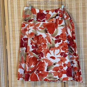 Lane Bryant Damen 14W tropische Blumen Rock A-Linie Resortwear Fairycore Maximum - Bild 1 von 7