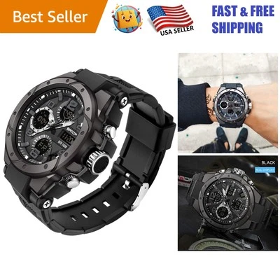 Reloj táctico impermeable para hombre - analógico y digital, a prueba de golpes, 98 pies impermeable Foto 1 de 4