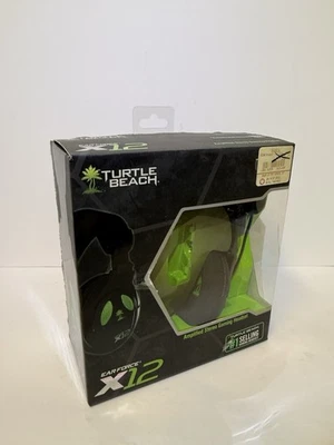 Turtle Beach Ear Force X12 Green/Black Gaming Headset PC & Xbox 360 New - Image 1 of 4