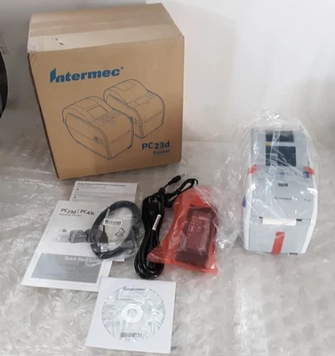 Intermec PC23D Direct Thermal Printer w/ AC Adapter USB 2.0 Software NEW *OB* - Image 1 of 4