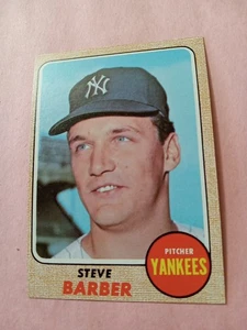 1968 Topps Steve Barber New York Yankees.  #318 EXMT See Scan!!!!!!!!!!! - Picture 1 of 2
