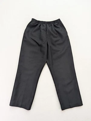 Alfred Dunner Women's Pants Size 12P Black Elastic Waist Pull-On Pockets - Image 1 of 4
