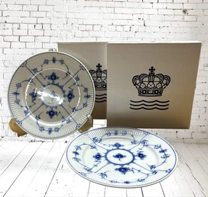 Royal copenhagen Blue Fluted Plain Plate 19Cm 2 Pieces - Picture 1 of 9