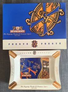 Arturo Fuente Opus X 20th Anniversary Blue Limited Edition Large Ashtray & Box - Picture 1 of 13