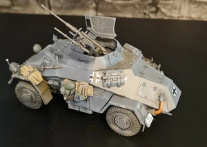 Gebautes & bemaltes 1/35 Tamiya Sd.Kfz.222 4 Rad gepanzertes Aufklärungsfahrzeug - Bild 1 von 6