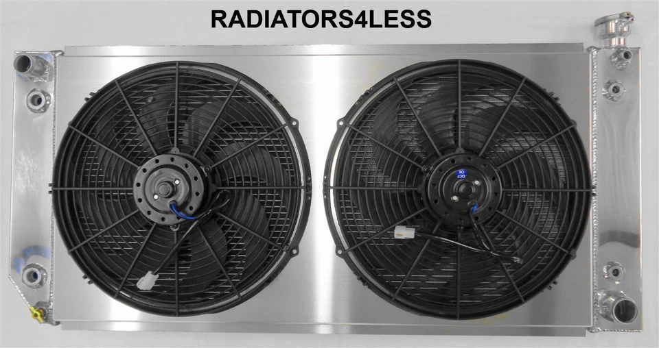 3 ROW 铝制收音机 Shroud 16 英寸风扇 1988 - 2000 雪佛兰卡车 C1500 C2500 C3500 — 第 1/2 张图片