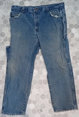 Bulwark Protective Apparel  Men's Blue Denim Jean Pants 42 X 30  - Image 1 of 4