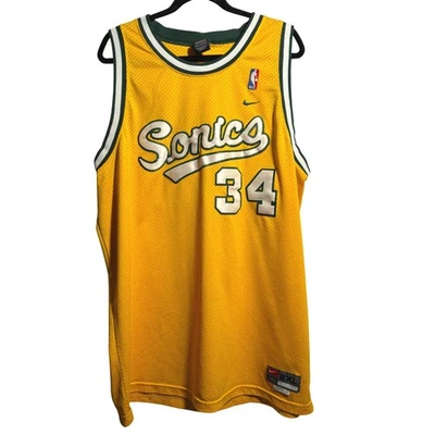 Vintage Seattle SuperSonics 34 Ray Allen Nike Basketball Jersey 2XL - Image 1 of 4