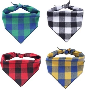 Dog Bandana,Cotton Bandanas Handkerchiefs Scarfs Triangle Bibs for Small Medium - Picture 1 of 7