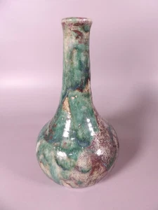 Vase en Grès émaillé Polychrome - Signé Pierre LION - Picture 1 of 8