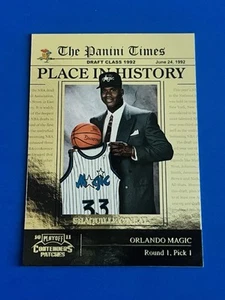 2010-11 Contenders Shaquille O’Neal Panini Times Place in History Foil Card #18 - Picture 1 of 2