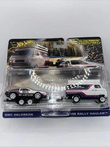 Hot Wheels 2025 Premium Team Transport DMC DeLorean/HW Rally Hauler - Picture 1 of 3