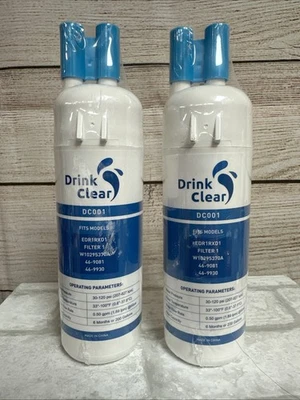 2 PACK - Drink Clear DC001 Water Filter - New Sealed Pack - Image 1 of 2