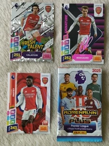 CARD PANINI 2025 Signature. ARSENAL. Calafiori. Odegaard. Premier League - Picture 1 of 24