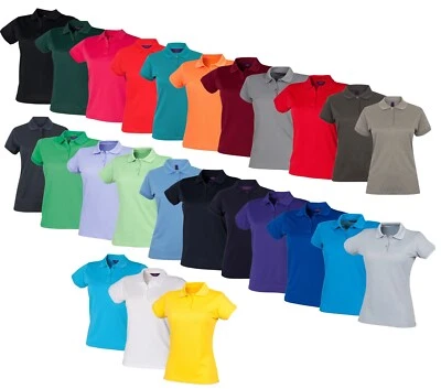 Ladies Breathable Polo Henbury Womens Coolplus Wicking Short Sleeve Sports Shirt - Image 1 of 3