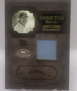 2005 Timeless Treasures Rookie Materials /100 Robin Yount GU Jersey Brewers