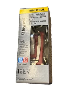 6 Of Legrand Industrial  Toggle Switch 1 Pole 20A 120/277V White - Picture 1 of 6
