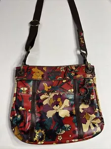 Sakroots Womens Crossbody Bag Purse Multi-color Red Teal Purple - Picture 1 of 4