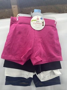 Member's Mark 4 Pack of Girls Cart Wheel Shorts Size 6/6X Solid Cotton Stretch - Picture 1 of 6