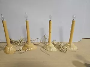 Candela candela finestra elettrica vintage luce cera natalizia goccia commemorativa candela - Foto 1 di 3
