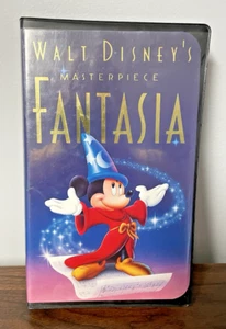 Retro - FANTASIA Sealed (VHS, 1991) Walt Disney's Masterpiece Clamshell - Picture 1 of 3