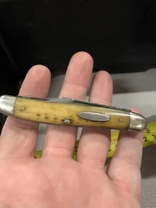 Vintage Case XX Pocket Knife 4" Old Bone Handle - Picture 1 of 9
