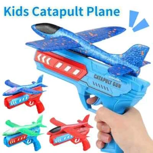 Airplane Launcher Toy Foam Plane Flying Glider Catapult Toy Kids Gifts - Picture 1 of 48
