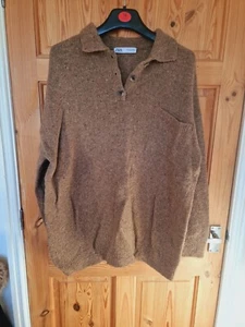 Saltador de cuello de gran tamaño marrón para mujer Zara talla M - Imagen 1 de 2