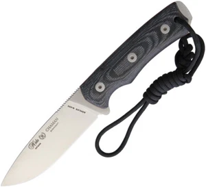 Nieto Chaman Bushcraft Black Micarta Bohler N695 Fixed Blade Knife 139M - Picture 1 of 2