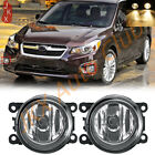 Pair Bumper Fog Lights Driving Lamps Replacement Z For Subaru Impreza 2012-2018