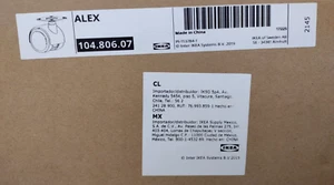 Ikea Alex Casters 4-Pack Black 2" 104.806.07 - Picture 1 of 1