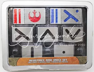Disney Parks Star Wars Galaxy's Edge Resistance Rank Badge Set 9pc Set *DENT* - Picture 1 of 2
