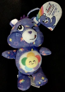 HARMONY Care Bears - 7 Zoll Mini Plüsch Schlenker Clip-on Neu mit Etikett lila - Bild 1 von 3