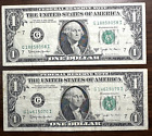 Lot of 2 1963 B $1 BARR Notes One Dollar bills Free Shipping