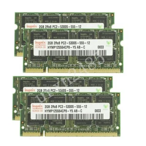 For Hynix 8GB (4x 2GB) / 512MB DDR2-667MHz PC2-5300S SODIMM Laptop Memory LOT HY - Picture 1 of 12